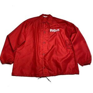 VTG RCA Victor Record Label Snap Jacket L Duckster Sportswear Radio Music‎ 1960s